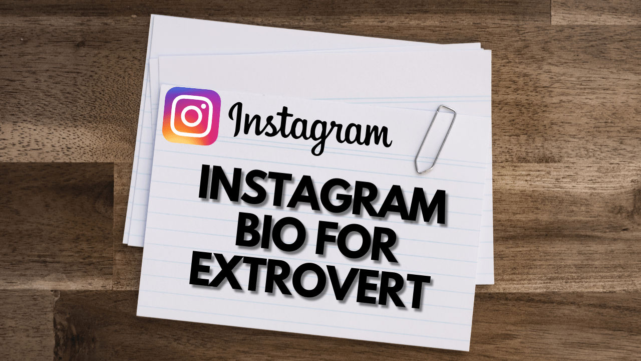 Instagram Bio For Extroverts