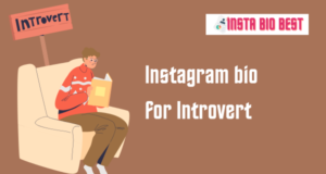 Instagram bio for Introvert